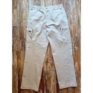 Columbia GRT Mens Khaki Cargo Pants Tan Hiking Outdoor TM8237 Medium 35x32